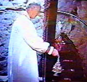 the angelus bell is censed by Bishop Bennison